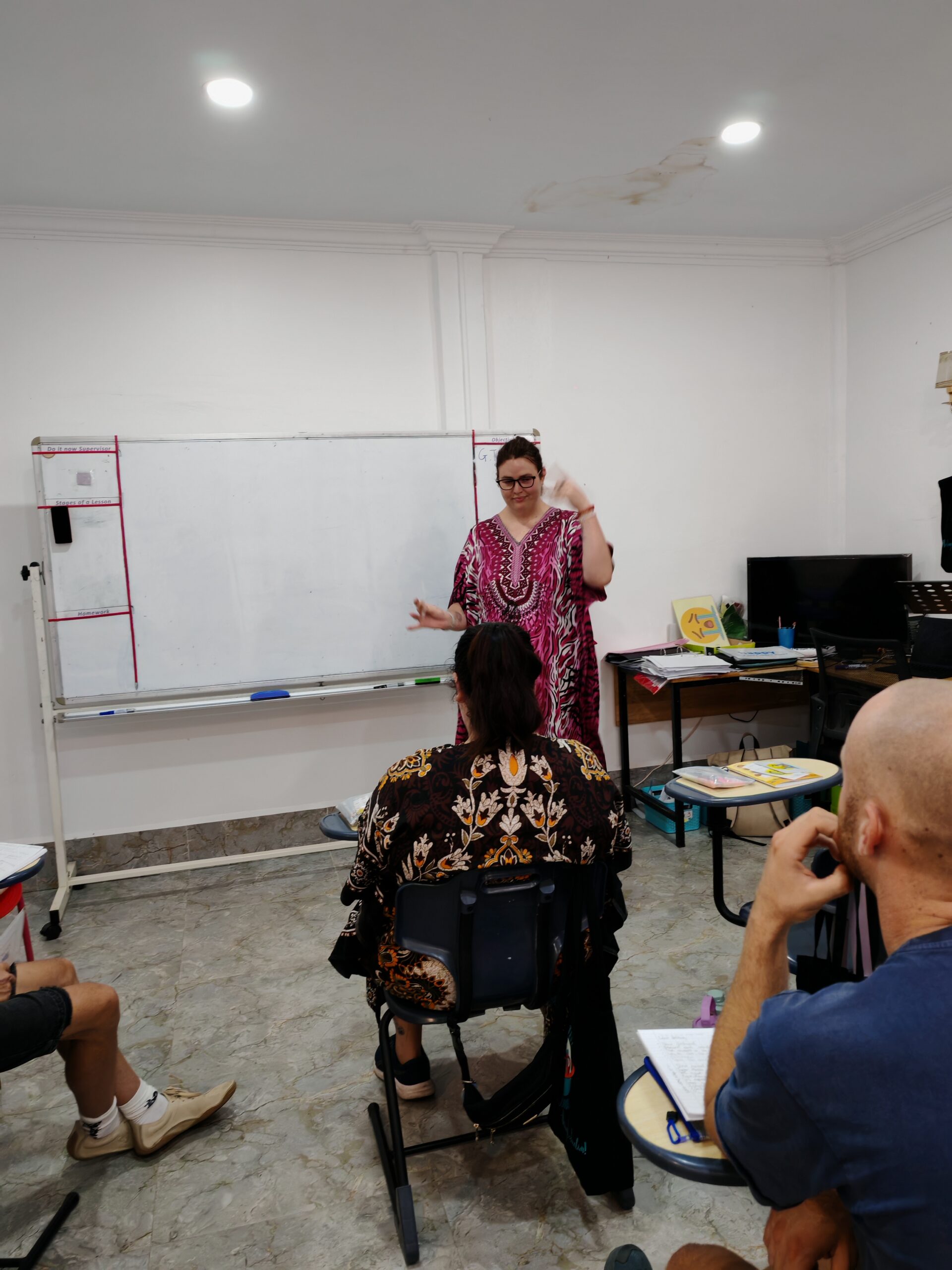 A trainer leading a session at the Destination TEFL training centre